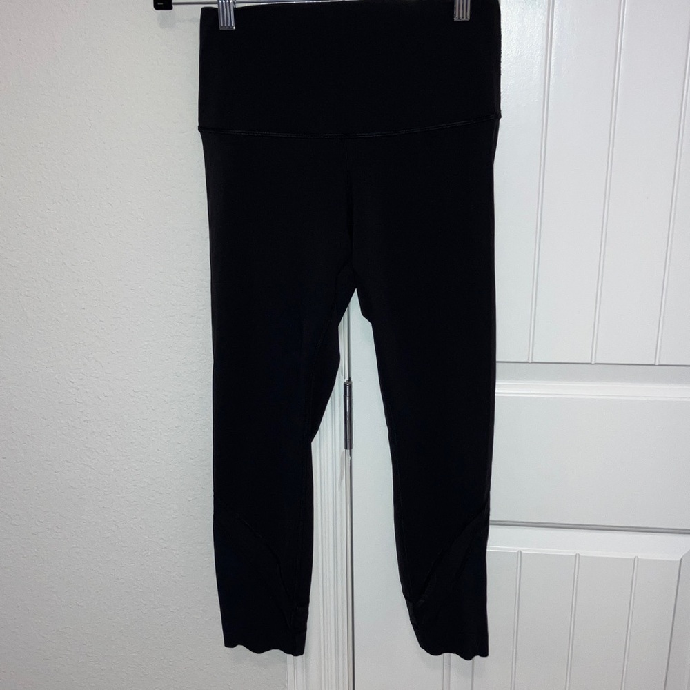 Lululemon Black High-Waisted Cropped Leggings